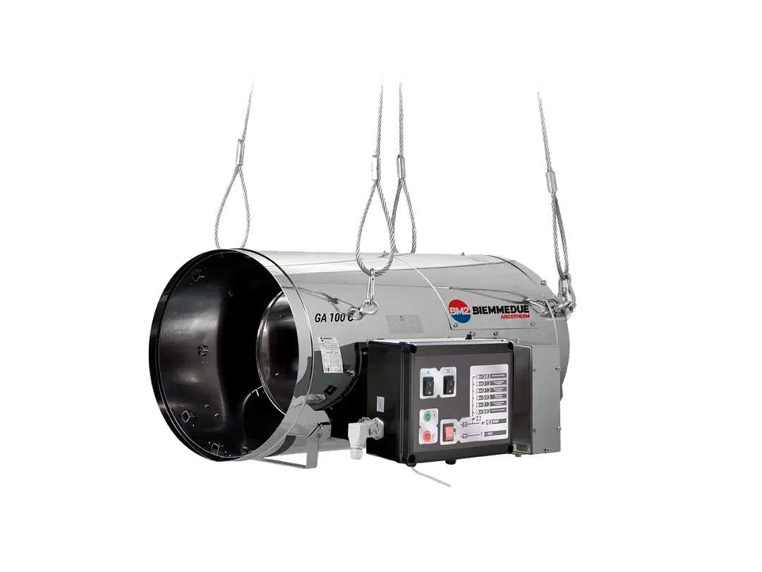 Подвесные нагреватели воздуха прямого нагрева низкого давления