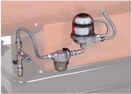 Однотрубная система для подключения выносного топливного бака с деаэратором