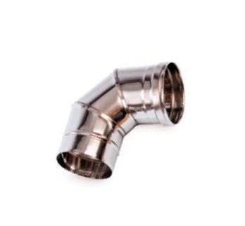 Колено дымохода 90° из нержавеющей стали